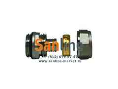 Адаптер компресс для PEX 20x2,8x1/2" НР Латунь+Никель Sanline Арт.37107