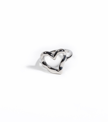 Кольцо  HEART silver