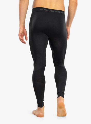 Термобелье мужское Brubeck Comfort Wool кальсоны черные