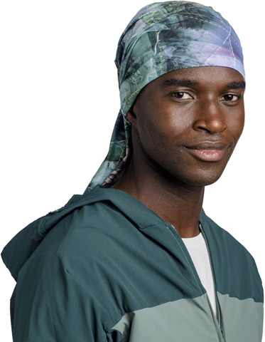 Картинка бандана-труба Buff CoolNet Campast Green - 3