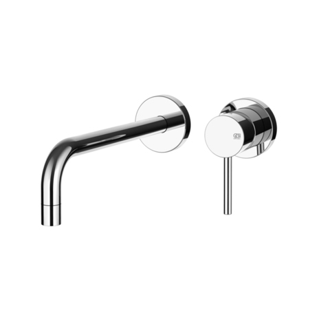 Gessi Emporio Via tortona 44825#031 Bнешняя часть для настенного смесителя с длинным изливом, без донного клапана, цвет: Chrome