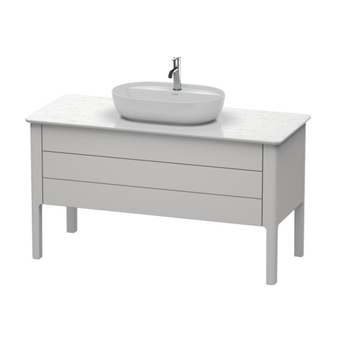 Duravit Luv LU956603939 База напольная, 743x1388x570,1 2 выдв.ящика, цвет скандинавско белый шелковисто-матовый