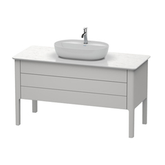 Duravit Luv LU956603939 База напольная, 743x1388x570,1 2 выдв.ящика, цвет скандинавско белый шелковисто-матовый фото