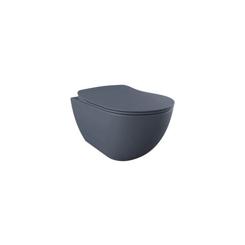 Creavit Free FE322-11AM00E-0000 Унитаз подвесной безободковый, цвет: антрацит