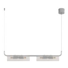 8258/4 SUSPENTIONI LN26 серебро/прозрачный, металл/стекло Подвес G9 4*20W 220V TORONTO