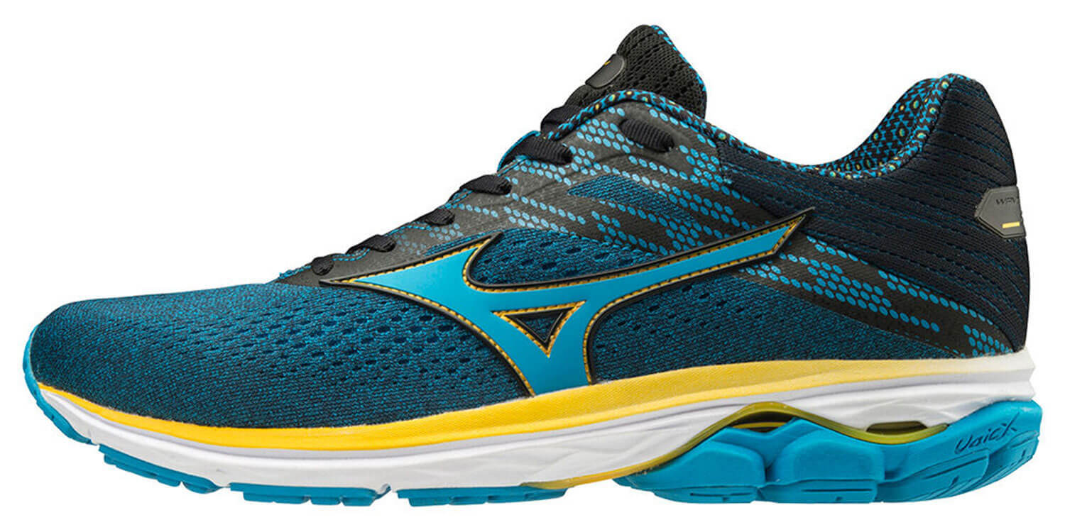 Mizuno Wave Rider 23 беговые кроссовки мужские синие-желтые - 5