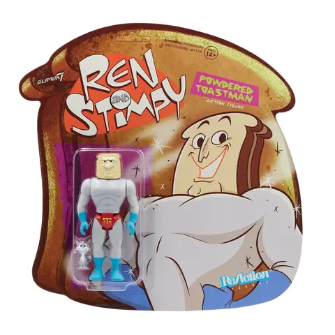 Коллекционная фигурка Super7 Ren & Stimpy: Powdered Toast Man