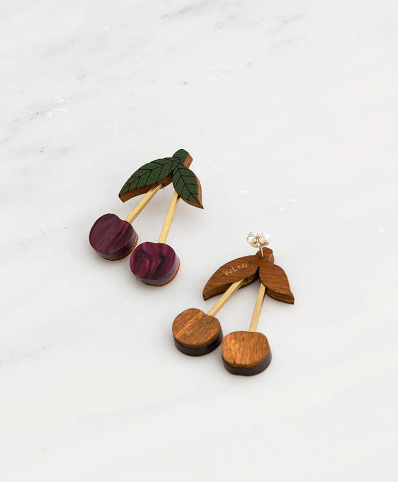 Серьги Mini Cherry Earrings