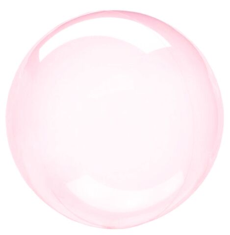 Шар К Deco Bubble (Бабл), 22''/40 см, Кристалл, Красный, 1 шт.
