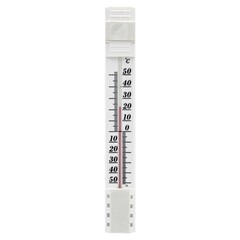 Термометр оконный наружный ТСН-42/41 на липучке и гвоздике, от -50°C до +50°C, 230х32мм (Россия) 60-0-302