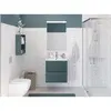 BelBagno UNO-MINI-500-2C-SO-AO База под раковину подвесная с фрезерованными ручками по всей длине фасада с двумя выкатн. ящ., Голубой Мат.,500x395x608