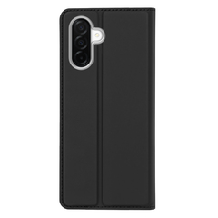 Чехол книжка из кожи черного цвета для Samsung Galaxy A27, серия Skin Pro Series от Dux Ducis