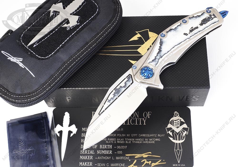 Нож Marfione Custom Knives Super Matrix-R CarboQuartz