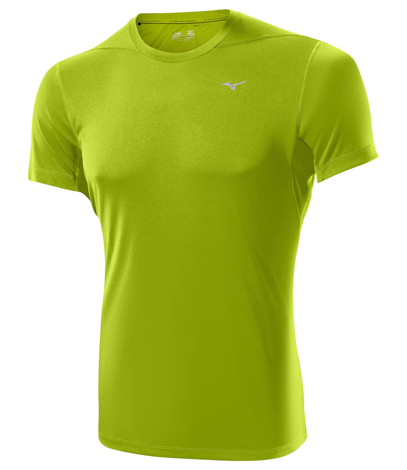 Беговая футболка мужская Mizuno DryLite Core Tee зеленая