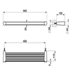 Gessi Cono 45550#031 Настенная полка 60 см, цвет: хром