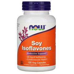 Now Foods, Изофлавоны сои, 120 растительных капсул