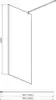 Aquatek AQ WIW Print 10020BL Душевая перегородка Walk in, с держателем 1000x2000 проф. черный, стекло прозрачное черный принт (старый артикул AQ NAG 6310-100)