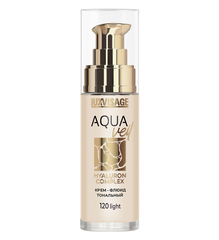 LuxVisage Крем-флюид тональный AQUA veil HYALURON COMPLEX тон 120 light 30мл