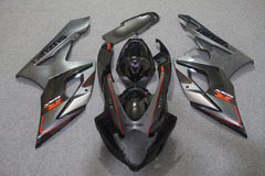 Комплект пластика для мотоцикла Suzuki GSX-R1000 05-06 Черно-Серый с красными линиями