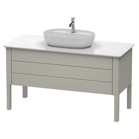 Duravit Luv LU956606060 База напольная, 743x1388x570,1 2 выдв.ящика, цвет серо-коричневый шелковисто-матовый
