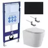 Aquatek Вега SET AQUATEK ВЕГА cmp-017 Инсталляция с унитазом и клавишей, цвет: белый