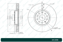 Диск тормозной G-brake  GR-21290