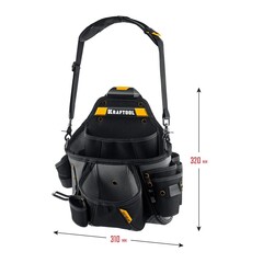 KRAFTOOL KPB-20 поясная сумка с быстросъёмным креплением FastClip, 320 х 310 мм (38767)