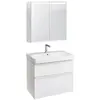 Geberit Option 500.205.00.1 Зеркальный шкаф с подсветкой, две двери, 75см70x15см