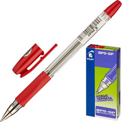 Ручка шариковая Pilot BPS-GP-F красная (толщина линии 0.3 мм)
