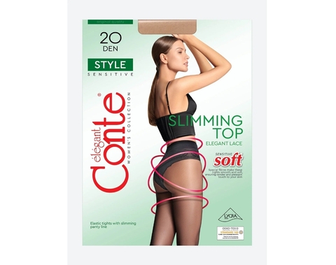 Колготки женские 20 Den Style, р.2 Natural Conte
