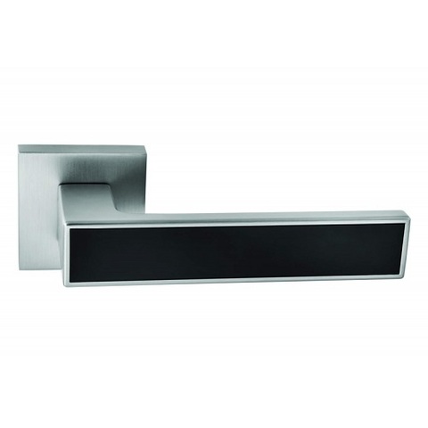 Ручка раздельная ABRISS R21.120 MCP/BL матовый хром/черный