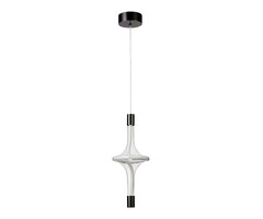 08491K-1A,29 Подвес Флавио черный жемчуг d16 h40-200 Led 18w (3000K). ТМ Kink Light