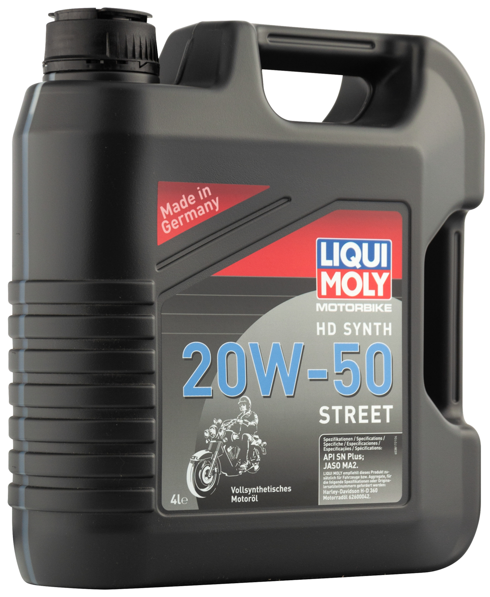 Моторное масло Liqui Moly Motorbike HD Synth Street 20W50 синтетическое 4л