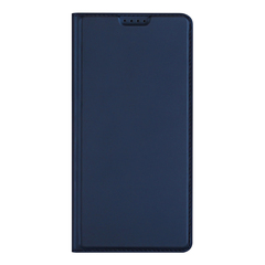 Чехол книжка из кожи синего цвета для Honor 300 Pro и 300 Ultra, серия Skin Pro Series от Dux Ducis