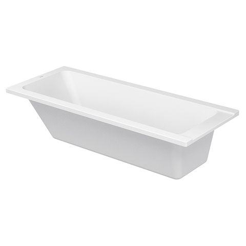 Duravit D-Code 700099000000000 Ванна акриловая прямоугольная 1700х500 мм см, встраиваемая, с 1 наклоном для спины, выпуск центральный , цвет белый