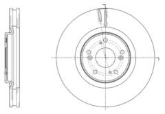 Диск тормозной вентилируемый G-brake  GR-21076