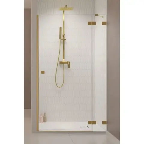 Radaway 10099130-99-01R Essenza Pro Brushed Gold DWJ 130 Right