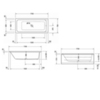 Duravit D-Code 700099000000000 Ванна акриловая прямоугольная 1700х500 мм см, встраиваемая, с 1 наклоном для спины, выпуск центральный , цвет белый