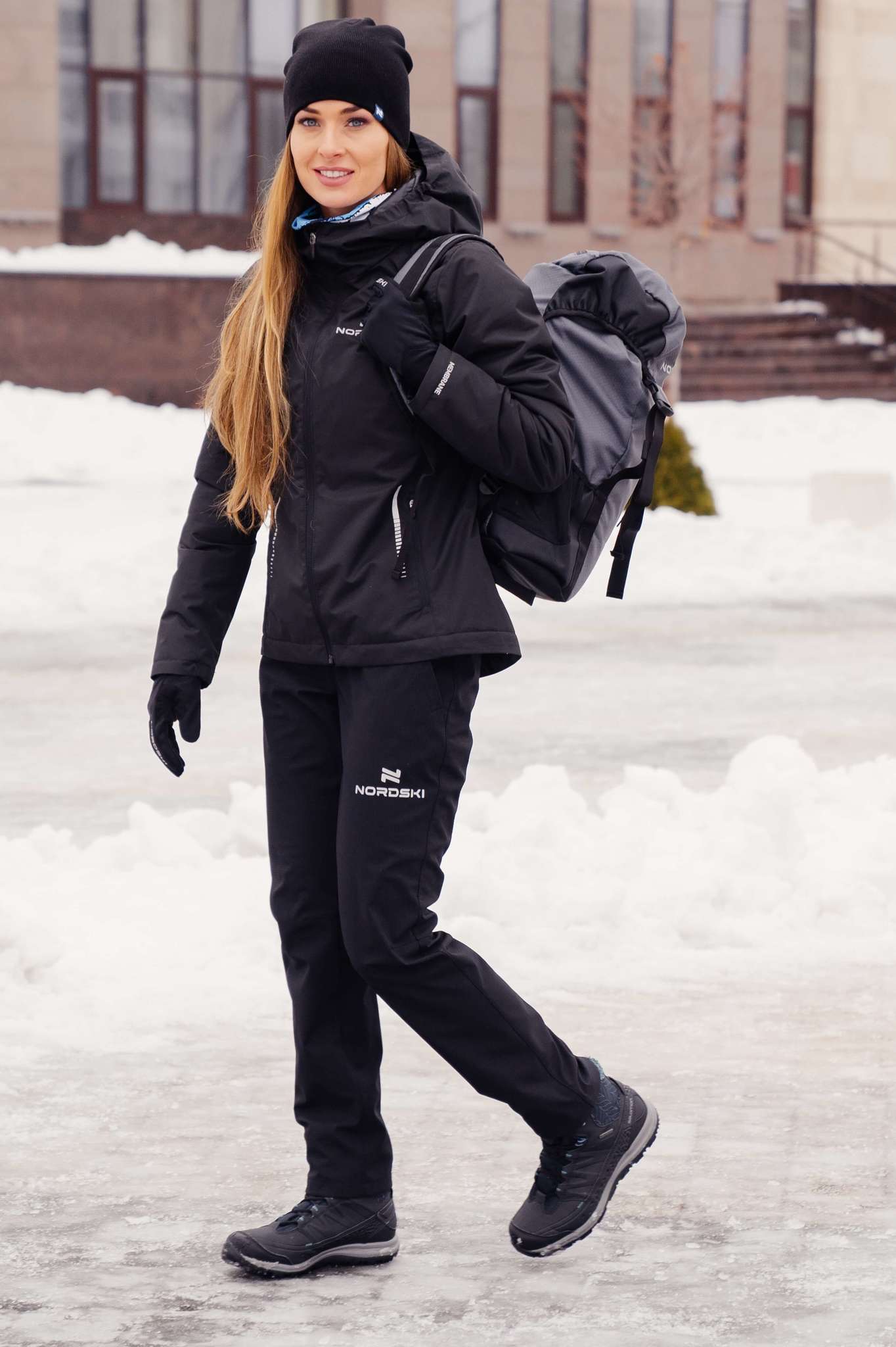 Nordski Urban утепленный лыжный костюм женский black - 3