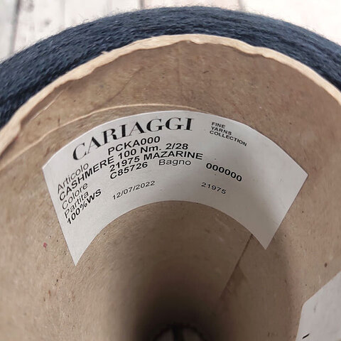 Кашемир CARIAGGI / CASHMERE 100 2/28 серо-синий