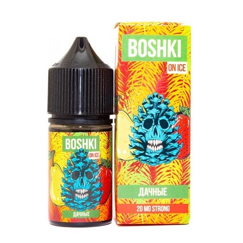 Жидкость BOSHKI ON ICE Salt (20MG) 30 ml - Дачные (Ледяная груша, клубника и кола)