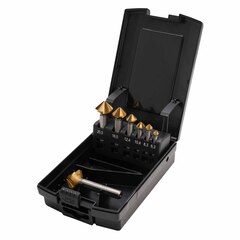 Набор зенковок 90° 6,3-25мм DIN335C 3z HSS-G TiN 7шт MASTER-TOOL 102892TMT