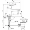 Ideal Standard Ceraplan BD202AA Смеситель H60 для раковины с пластиковым донным клапаном