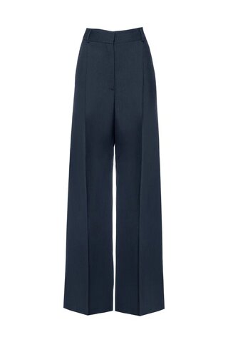 “Striped wool trousers” Брюки широкие со складками. (2)