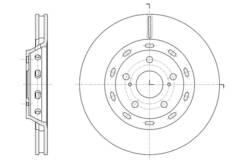 Диск тормозной вентилируемый G-brake  GR-21037