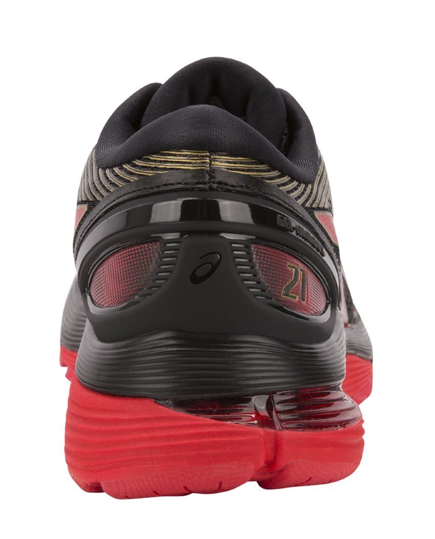 Asics Gel Nimbus 21 кроссовки для бега женские черные-красные - 3