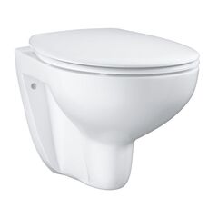 Унитаз подвесной безободковый Grohe bau ceramic в комплекте с сиденьем, микролифт 39351000