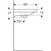 Geberit Acanto 500.621.01.2 Раковина 65x48.2см, белый