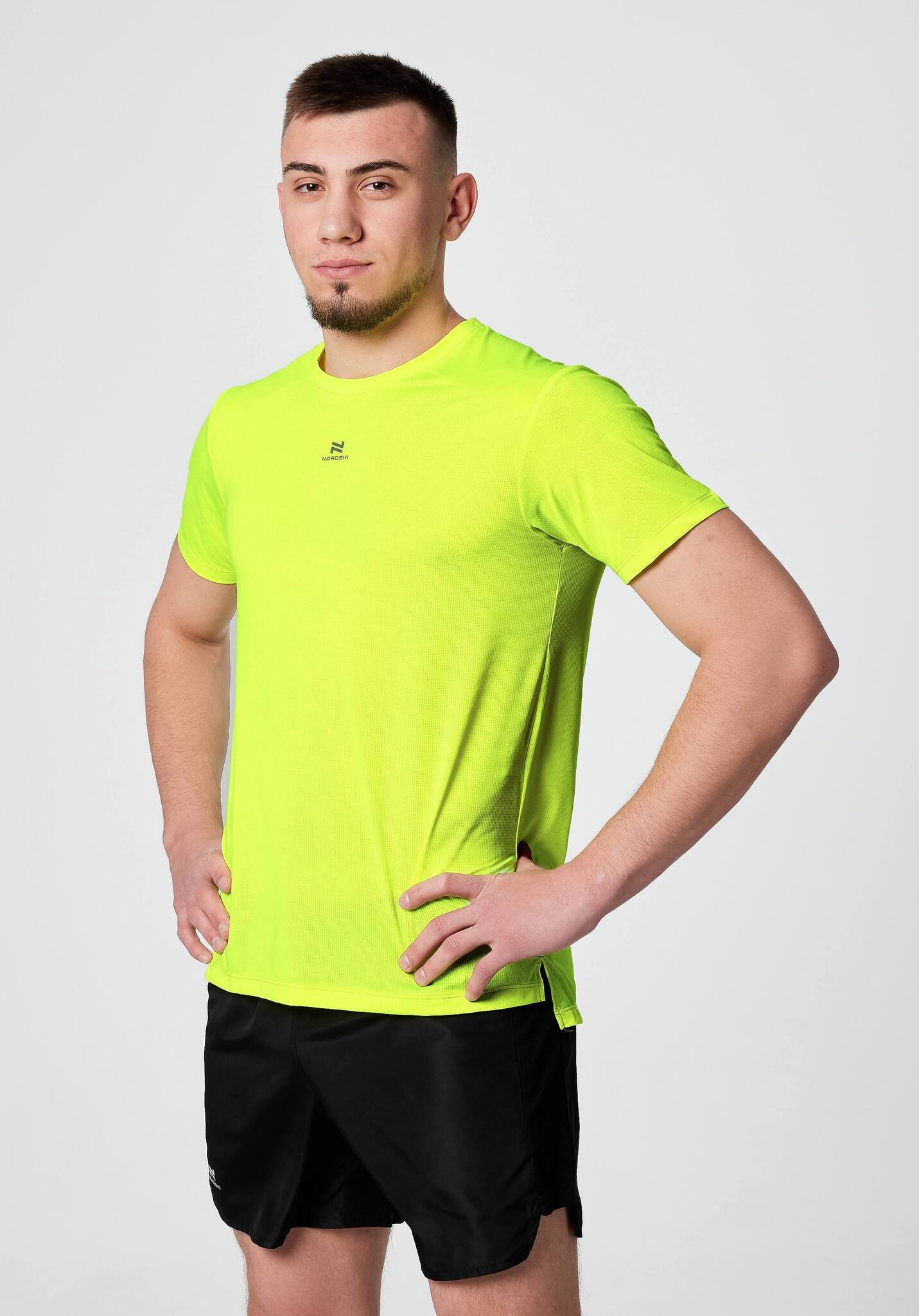 Мужская тренировочная футболка Nordski Light neon lemon