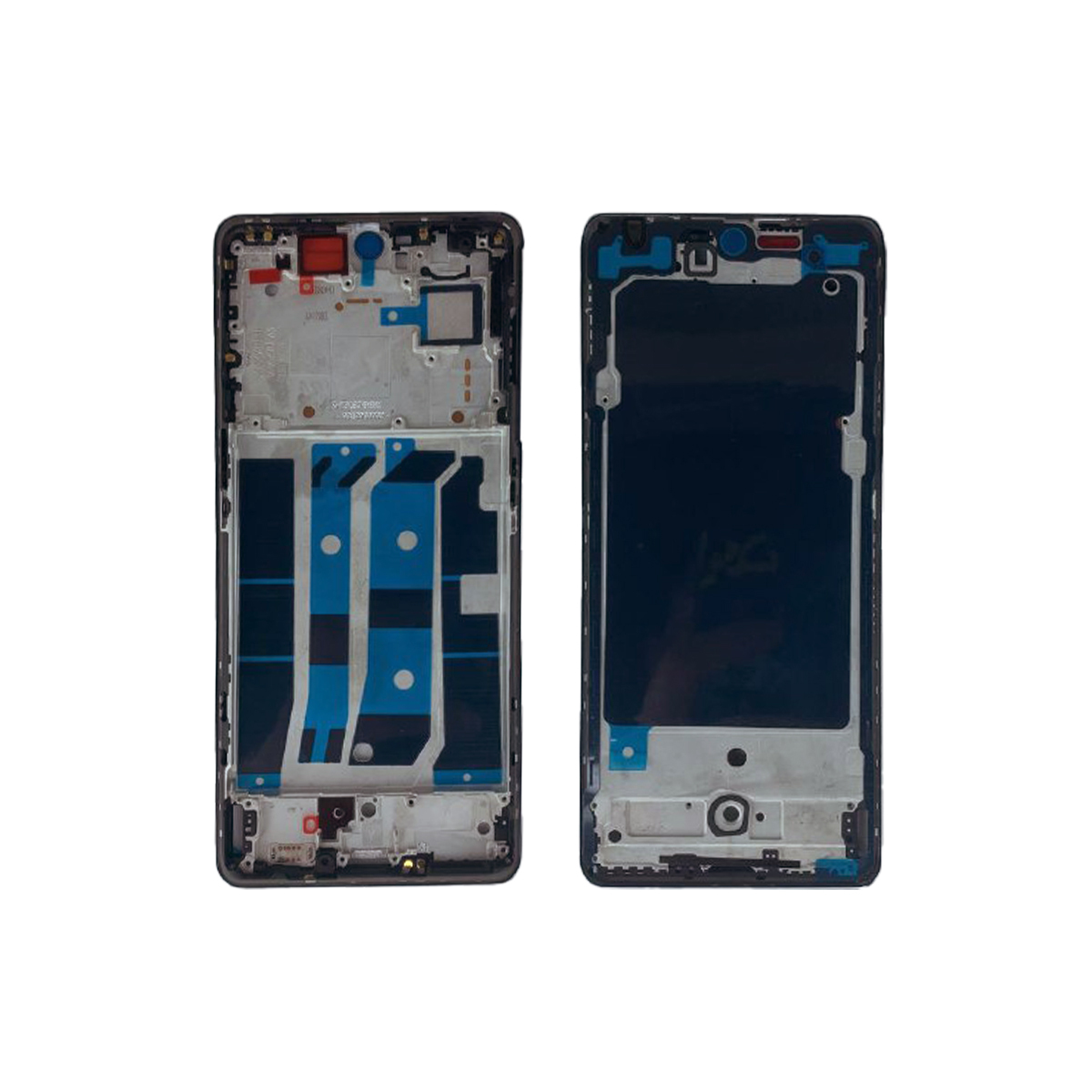 Средняя часть корпуса (рамка) для OnePlus 9R синяя (Lake Blue)